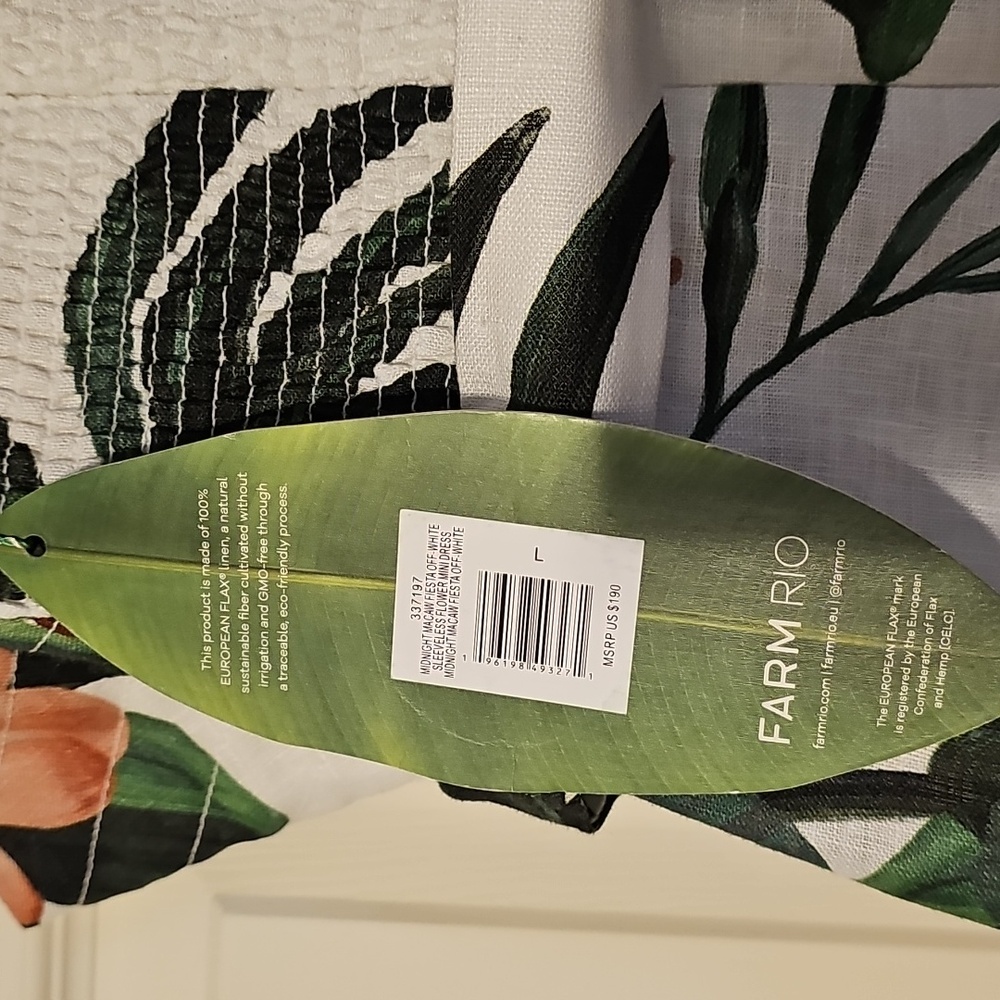 FARM Rio Tropical Linen Sundress with Belt - Picture 6 of 11